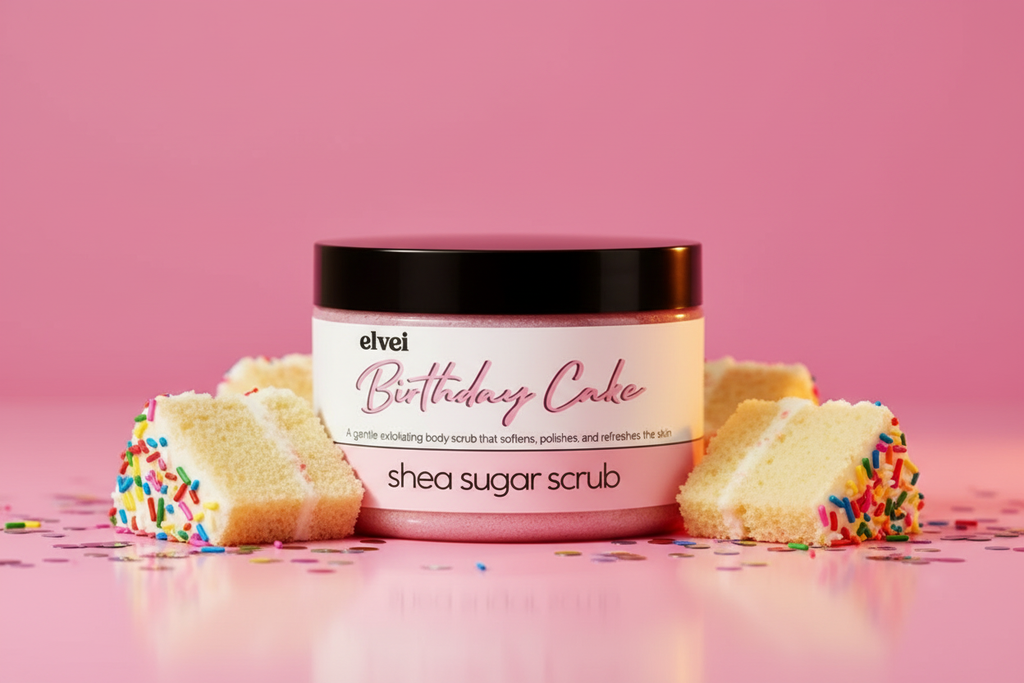 Birthday Cake Shea Sugar Scrub – Elvei